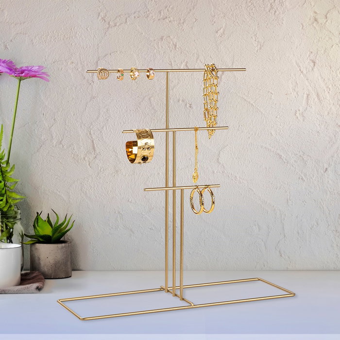 Aberto Design TK-006 Organizador de Joyero de Metal Dorado Aberto Design TK-006 Organizador de Joyero de Metal Dorado